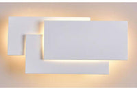 Applique murale LED en aluminium Painted rectangles