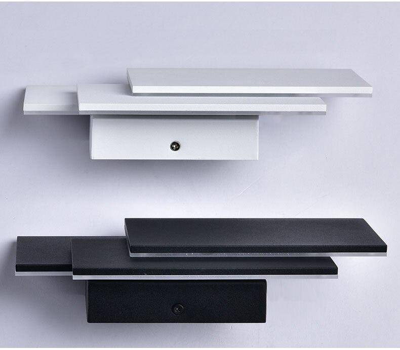 Applique murale LED en aluminium Painted rectangles