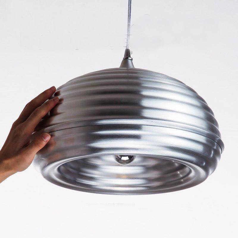 Suspension Chromée Aluminium LED