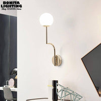 Applique murale LED dorée Rétro-Chic