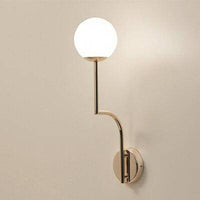 Applique murale LED dorée Rétro-Chic