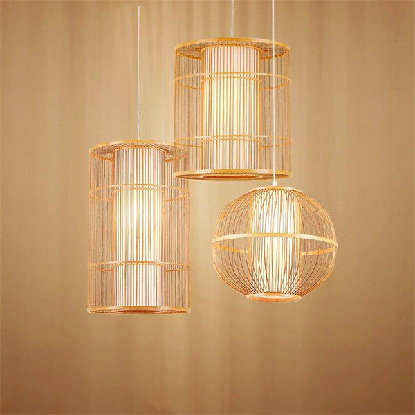 Suspension LED Rotin Tea-Time