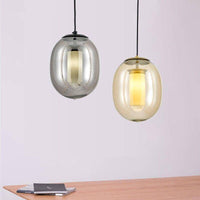 Suspension LED Bulle de Verre Fumée Colorée