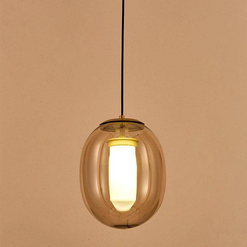 Suspension LED Bulle de Verre Fumée Colorée