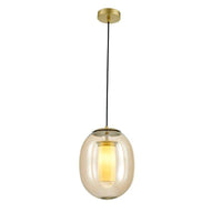 Suspension LED Bulle de Verre Fumée Colorée