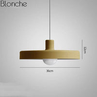 Suspension LED Loft en métal coloré