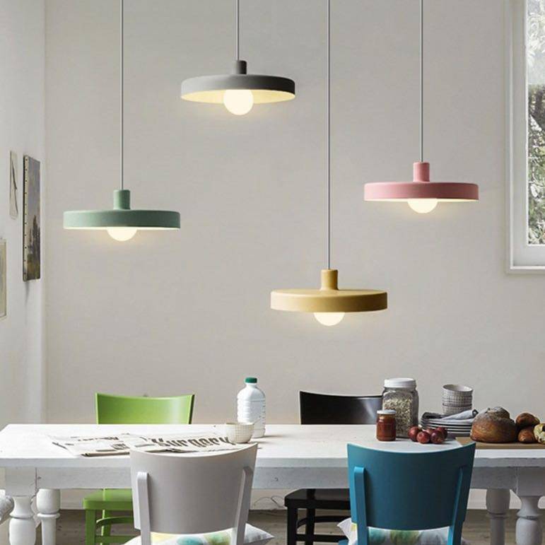 Suspension LED Loft en métal coloré