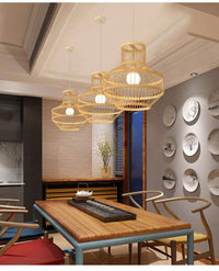 Suspension Geometric en bambou.