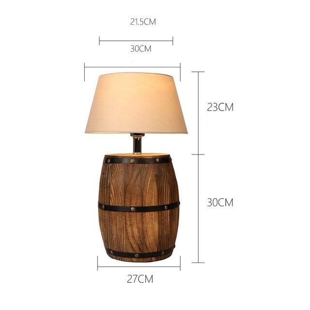 Lampe de chevet vintage "Rope Barrel"