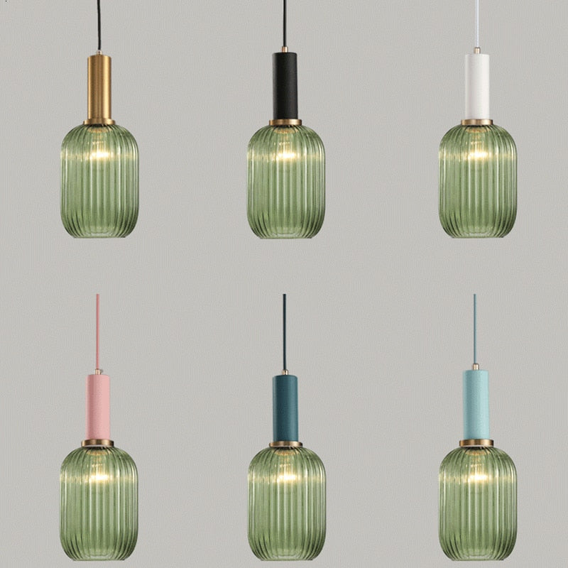 Suspension LED Design en Verre Belly