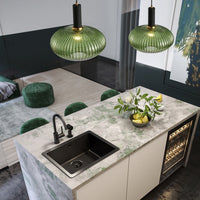Suspension LED Design en Verre Belly