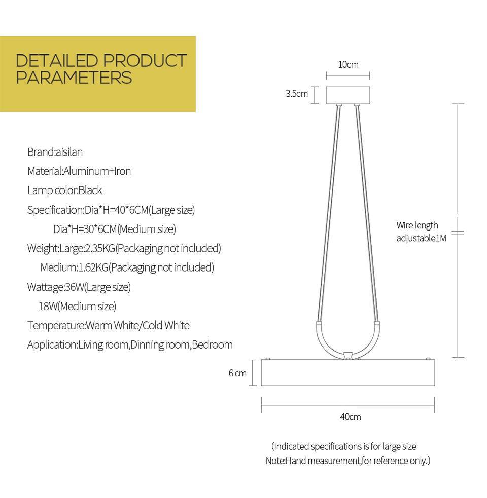 Suspension LED design cylindrique - Élégance moderne