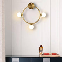 Applique murale LED dorée "Lumière Éclatante"