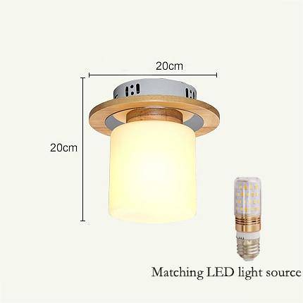Plafonnier LED en bois - Style scandinave Square