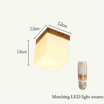 Plafonnier LED en bois - Style scandinave Square