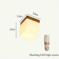 Plafonnier LED en bois - Style scandinave Square