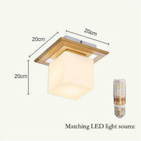 Plafonnier LED en bois - Style scandinave Square