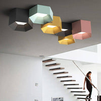 Plafonnier LED Géométrique Art Élégant