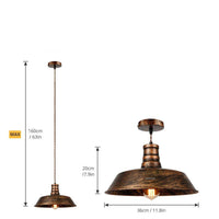 Suspension LED Industrielle Cuivrée