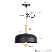 Suspension LED Loft en métal avec abat-jour arrondi