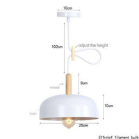 Suspension LED Loft en métal avec abat-jour arrondi
