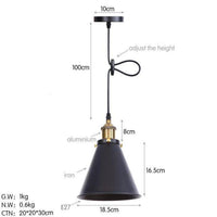 Suspension Loft LED Conique Hightech