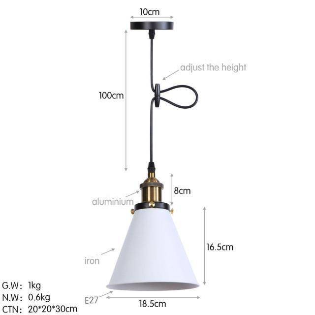 Suspension Loft LED Conique Hightech