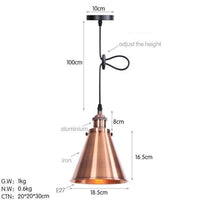 Suspension Loft LED Conique Hightech