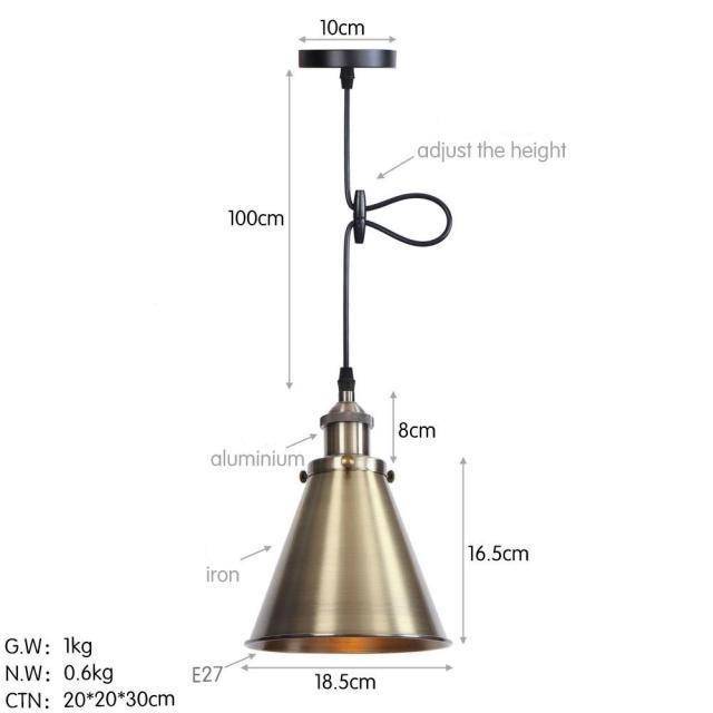 Suspension Loft LED Conique Hightech