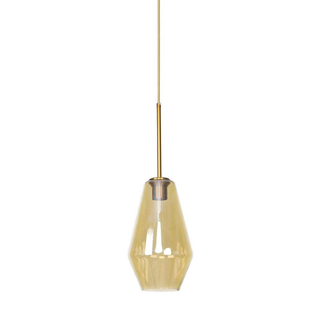 Suspension LED design en verre style Edison