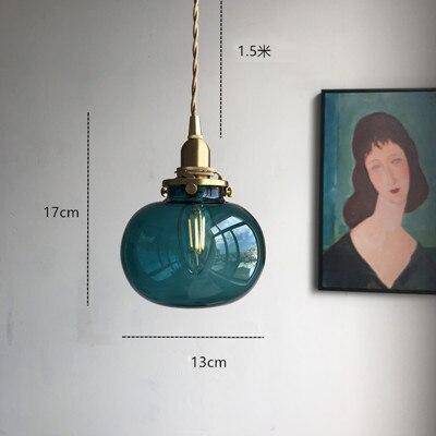 Suspension LED en verre coloré Jiamen Design