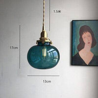 Suspension LED en verre coloré Jiamen Design