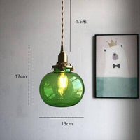 Suspension LED en verre coloré Jiamen Design