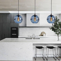 Suspension Loft LED Boule Verre Design