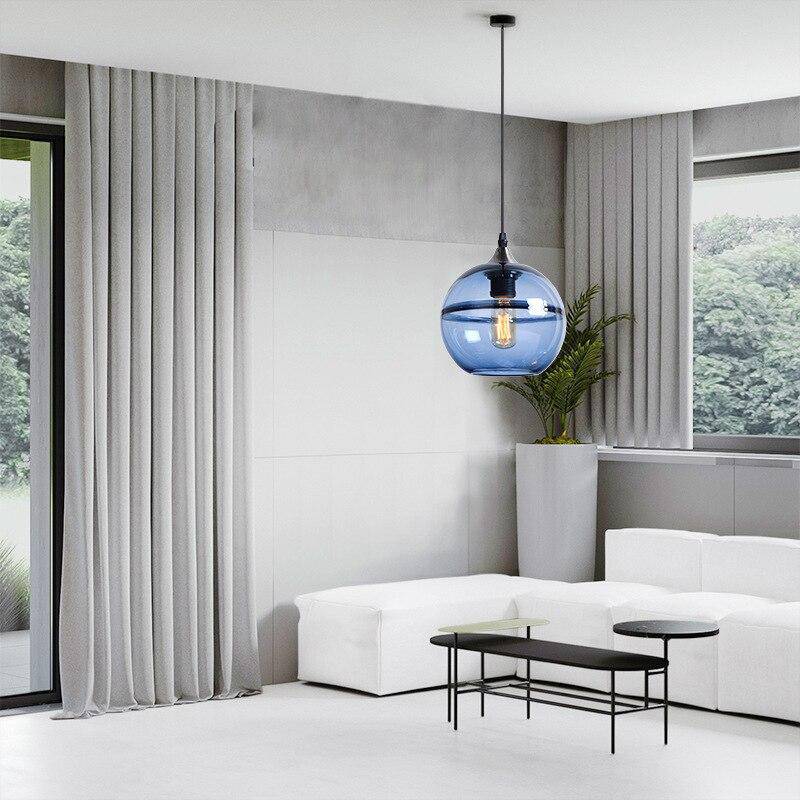 Suspension Loft LED Boule Verre Design