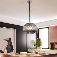 Suspension LED Rétro de Luxe en Verre