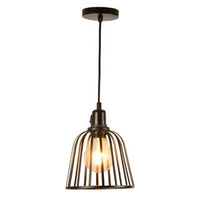 Suspension rétro LED "Metal Cage"
