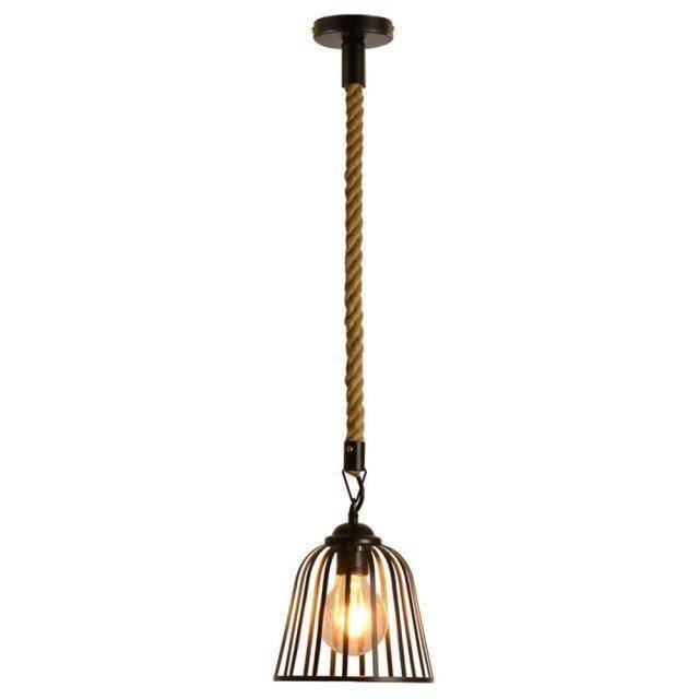 Suspension rétro LED "Metal Cage"