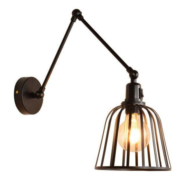 Suspension rétro LED "Metal Cage"