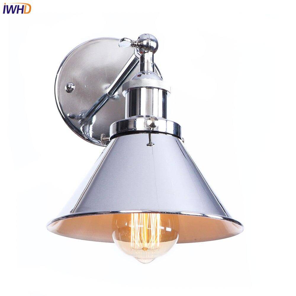 Applique Murale Rétro LED Argentée Edison