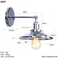 Applique Murale Rétro LED Argentée Edison