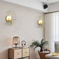 Applique murale LED Moon en métal