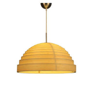Suspension LED Japonaise avec Abat-jour en Tissu Arrondi
