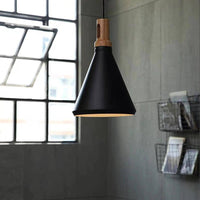 Suspension Conique Nordica en Aluminium et Bois