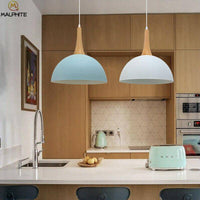 Suspension Demi-Boule Vibrante en Bois - Collection Colorée