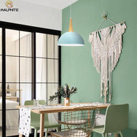 Suspension Demi-Boule Vibrante en Bois - Collection Colorée