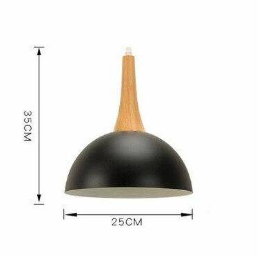 Suspension Demi-Boule Vibrante en Bois - Collection Colorée