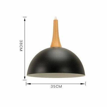 Suspension Demi-Boule Vibrante en Bois - Collection Colorée