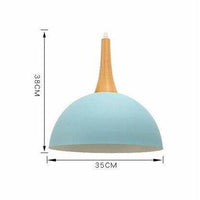 Suspension Demi-Boule Vibrante en Bois - Collection Colorée