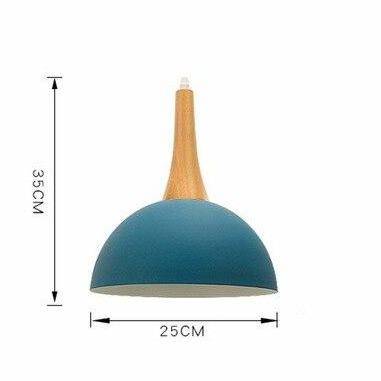 Suspension Demi-Boule Vibrante en Bois - Collection Colorée